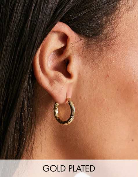 Pieces - 18k verguld vintage medium oorringen in goud - view 1