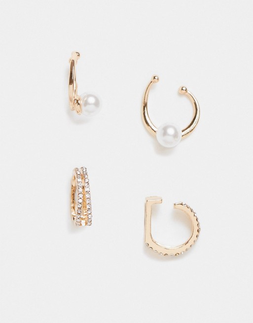 Pieces 2 pack ear cuffs in gold