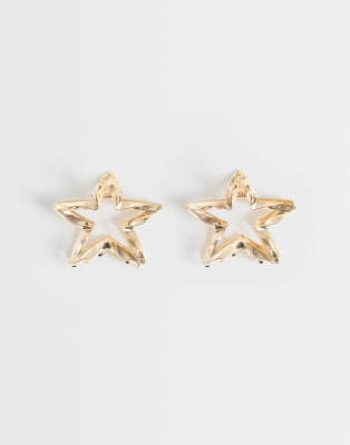 Pieces 2 Pack Small Metal Star Clips In Gold