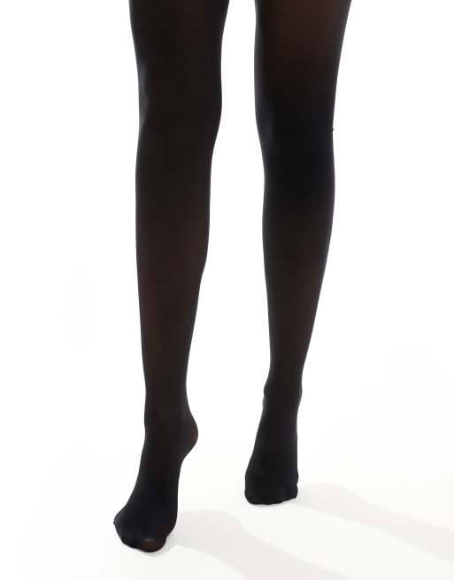 Pieces 20 denier shape tights in black, 4 of 4