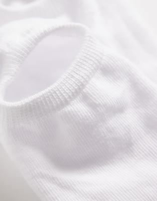 Pieces 3 Pack Sneaker Socks In White