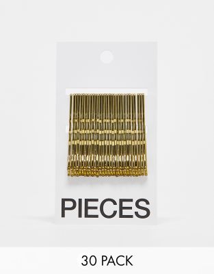 Pieces Pieces 30 pack hair pins card in gold