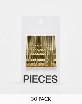 Pieces - 30er-Pack Haarnadeln in Gold-Optik-Goldfarben