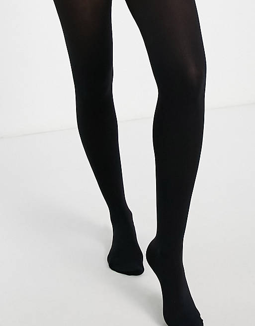 Pieces 40 denier shaping tights in black