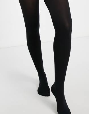 Pieces 40 denier shaping tights in black | ASOS