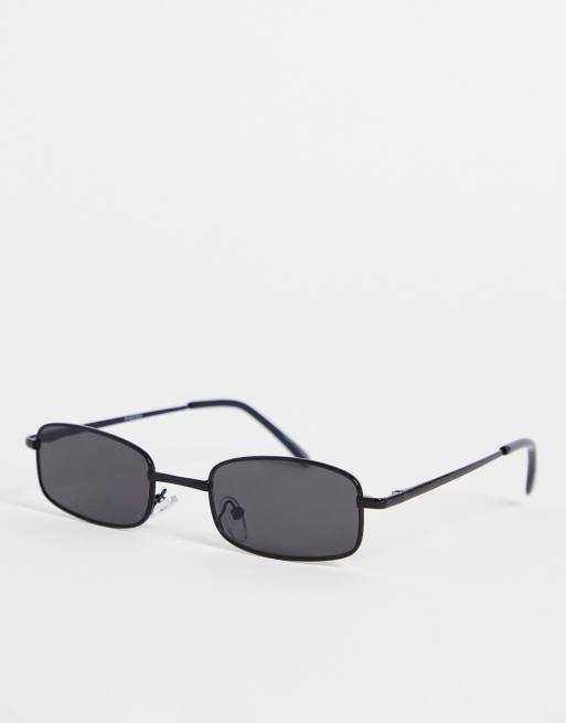 Black small oval clearance sunglasses