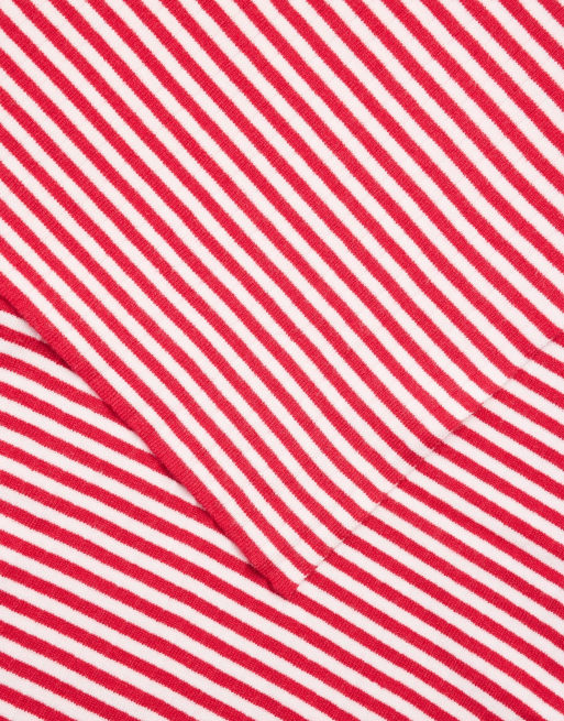 Pieces Alberte striped scarf in red, 2 of 4