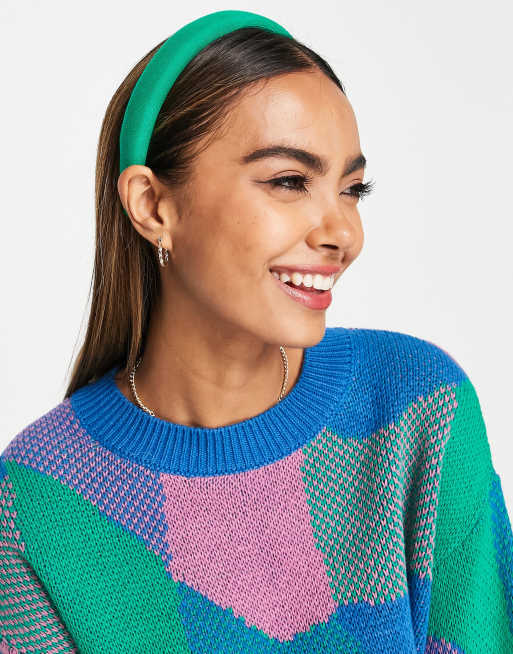 Pieces alice hair band in green