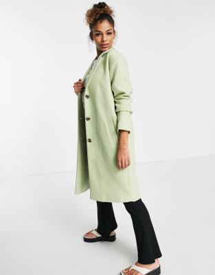 sage wool coat