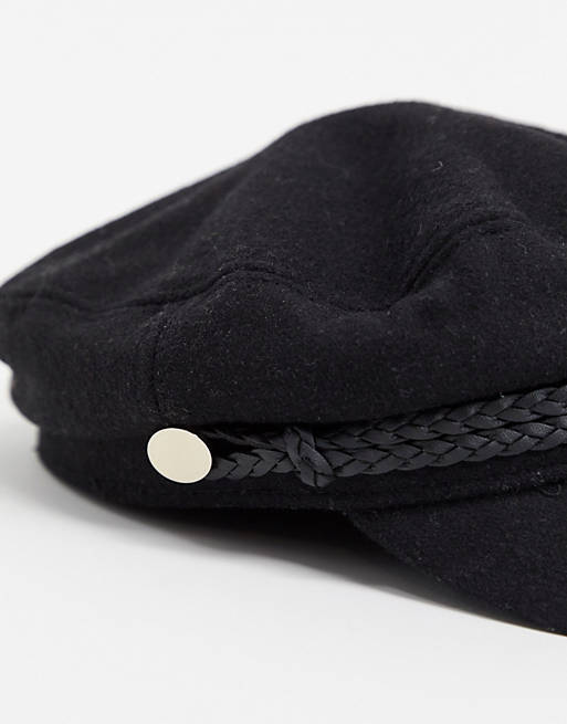 Afwijking Wijzigingen van Booth Pieces baker boy hat in black | ASOS