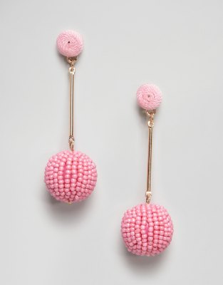 pink earrings asos