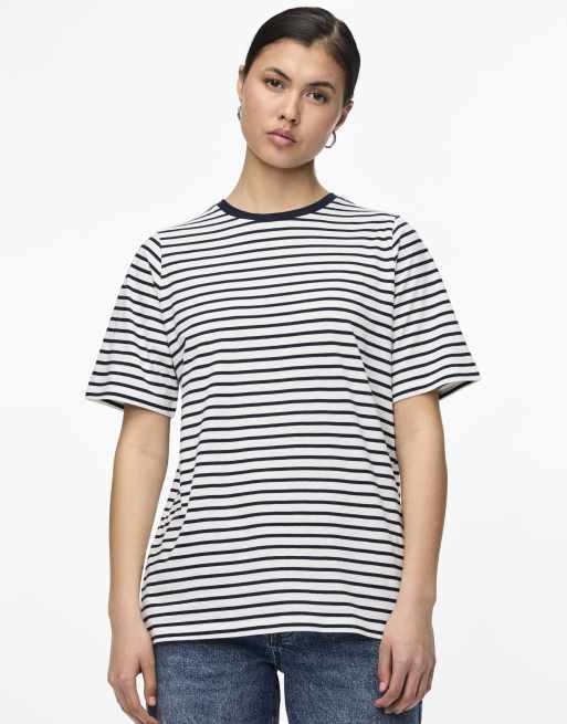 Pieces – Biały T-shirt