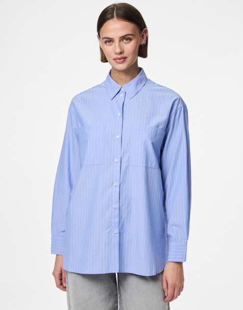 Pieces – Blå skjorta - view 1