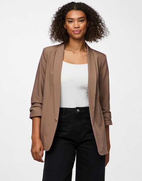 Pieces Blazer in fossil - view 1