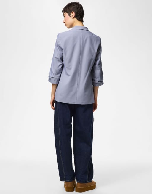 Pieces – Blazer in Silver Bullet, 2 von 6