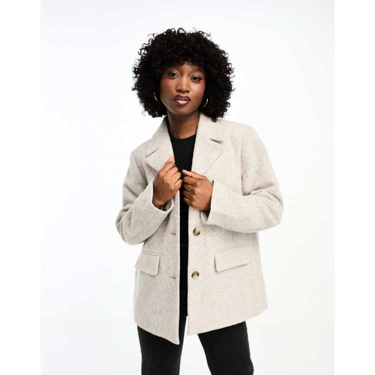 Grey fitted sale jacket womens