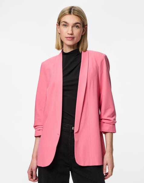 Pieces - Blazer limonata rosa - view 1