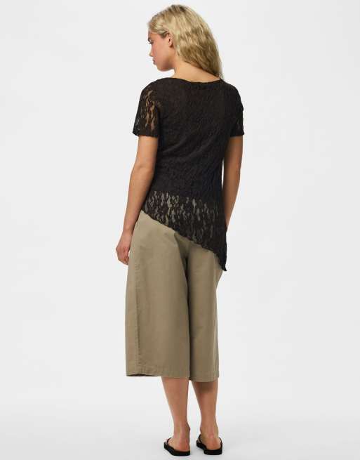 Pieces blouse à manches courtes noire, 2 de 6