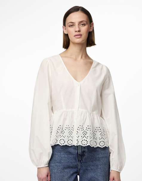 Pieces - Blouse - Blanc vif - view 1