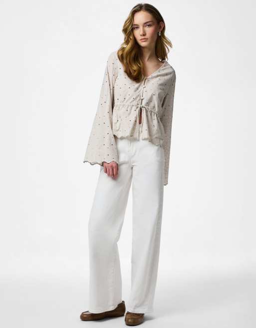 Pieces Blouse in silver lining, 3 of 4