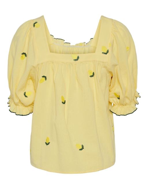 Pieces - Blouse manches courtes - Banane pâle, 7 de 7