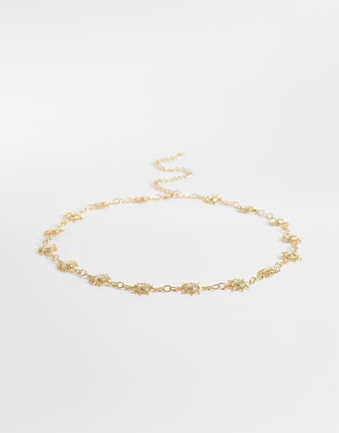 Pieces boho belt with sun charms in gold - view 1