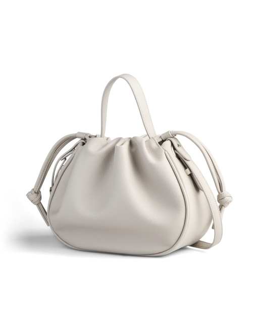 Pieces - Borsa color grigio cromato