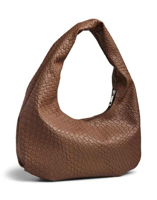 Pieces - Borsa da spalla color caramello caldo
