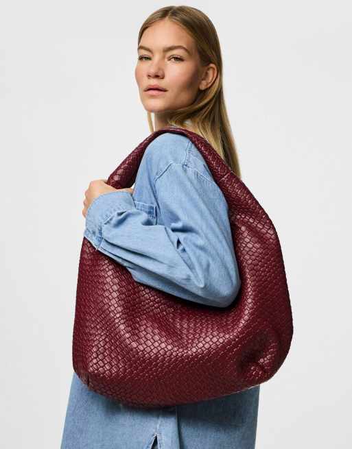 Pieces - Borsa shopper color porto fulvo