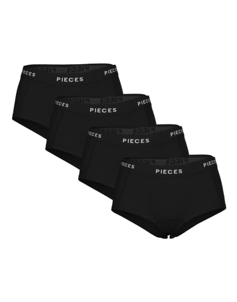 Pieces - Boxer corti color nero 2 - view 1