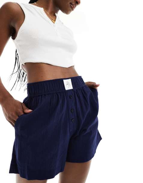 Pieces boxer short in navy - view 1