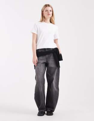 Pieces Boxy T-shirt In White