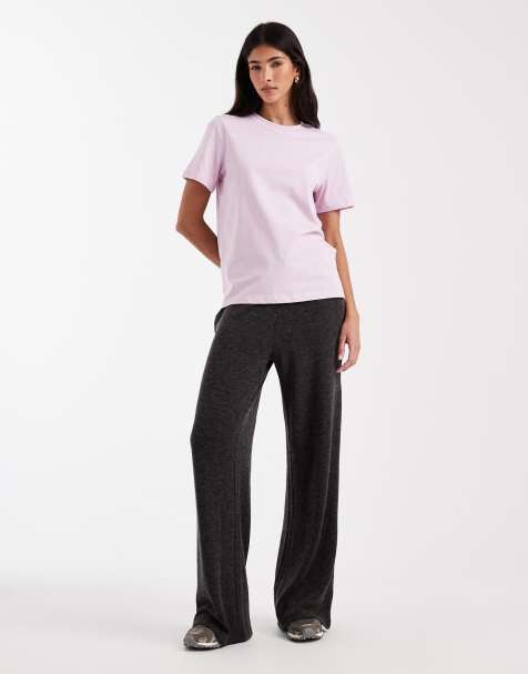 Pieces boxy t-shirt in windsome orchid - view 1