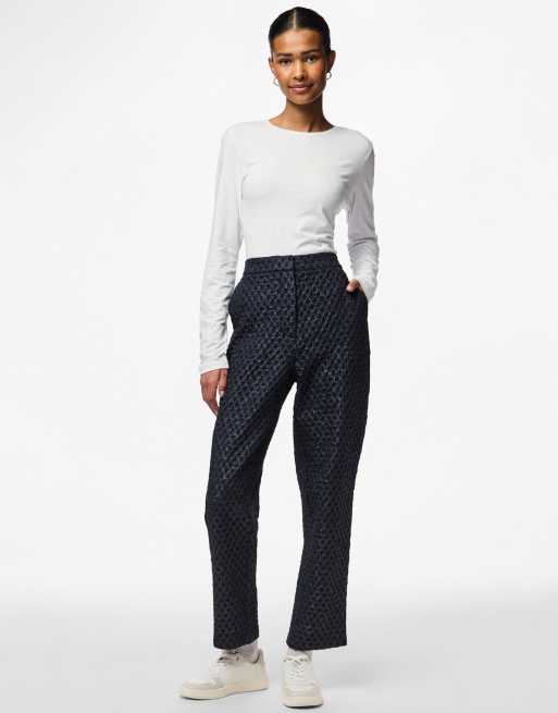 Pieces - Broek in 'sky captain'