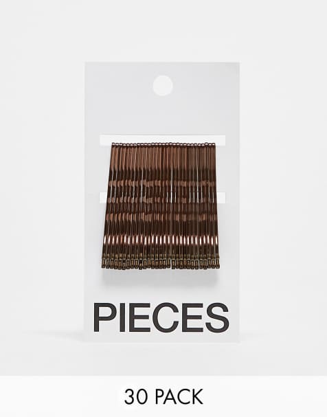 Pieces – Bronsfärgade hårnålar, 30-pack - view 1