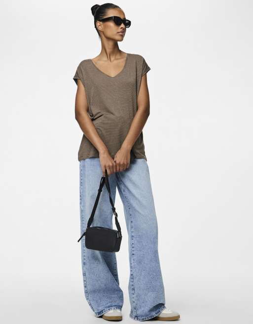 Pieces – Brun t-shirt, 5 av 7