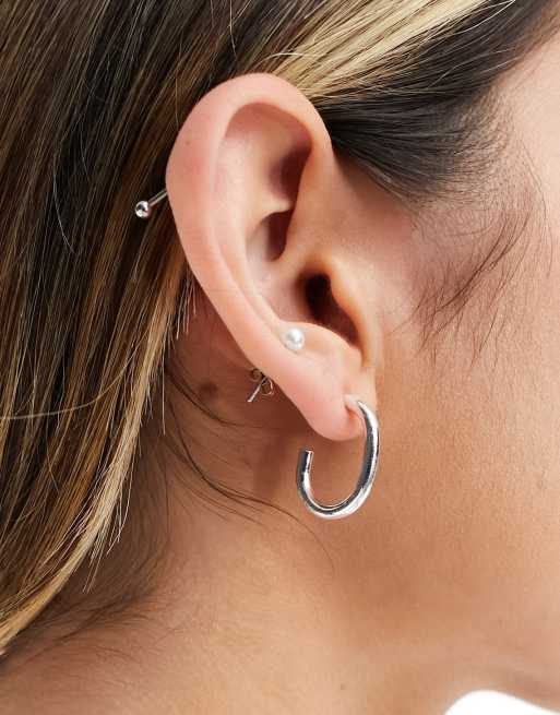 Pieces - Cadeauset met 14k verzilverde oorbellen in zilver, 3 van 4