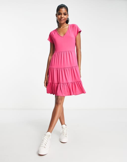 Pieces jurk online roze