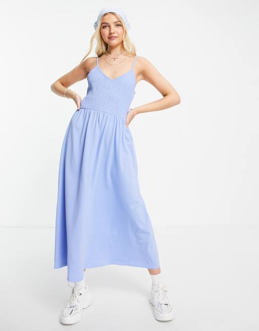 shirred waist cami dress and coat