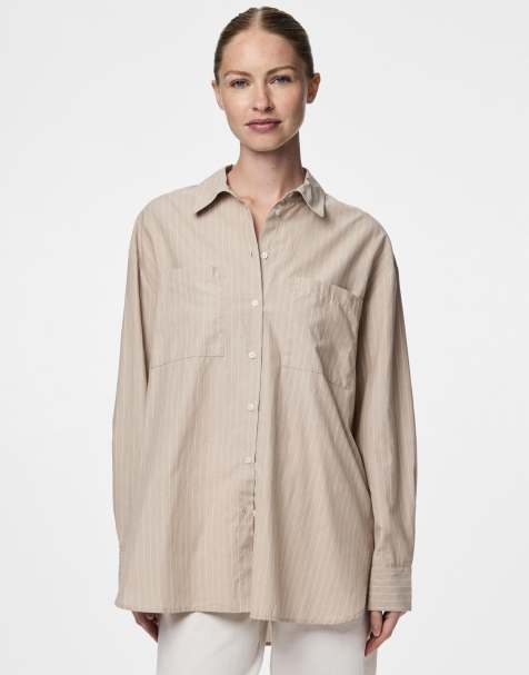 Pieces - Camicia color vasellame - view 1