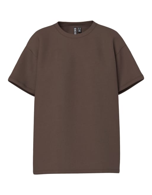 Pieces camiseta oversize en 'hot fudge', 5 de 6