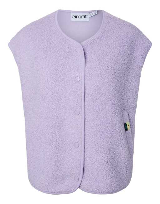 Pieces camiseta sin mangas en lila pastel, 5 de 6