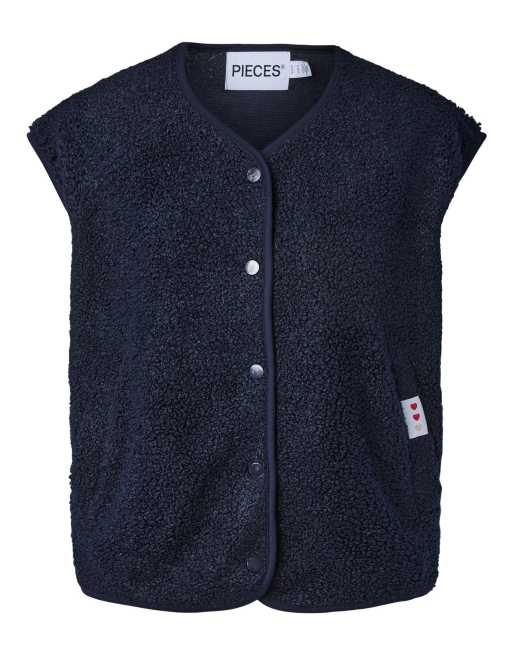 Pieces canotta in blu marittimo, 5 di 6