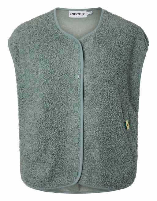 Pieces canotta in verde chinois, 5 di 6