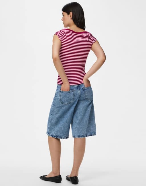 Pieces Cap sleeve top in roseate spoonbill1, 2 of 6