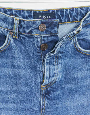 pieces high waist skinny fit jeans