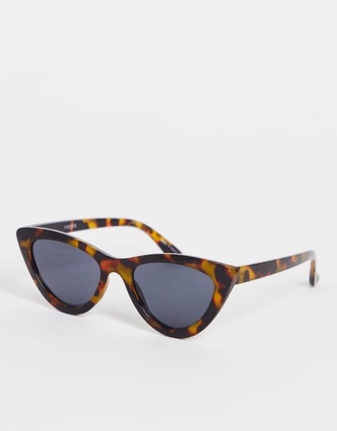 Pieces cateye sunglasses in tortoiseshell - view 1