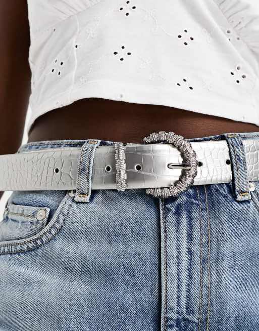 Ceinture strass outlet argent