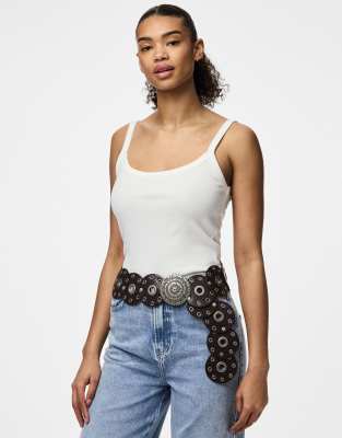 Pieces - Ceinture - Delicioso-Brown