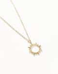 [Pieces] Pieces celestial sun necklace in gold One Size GOLD